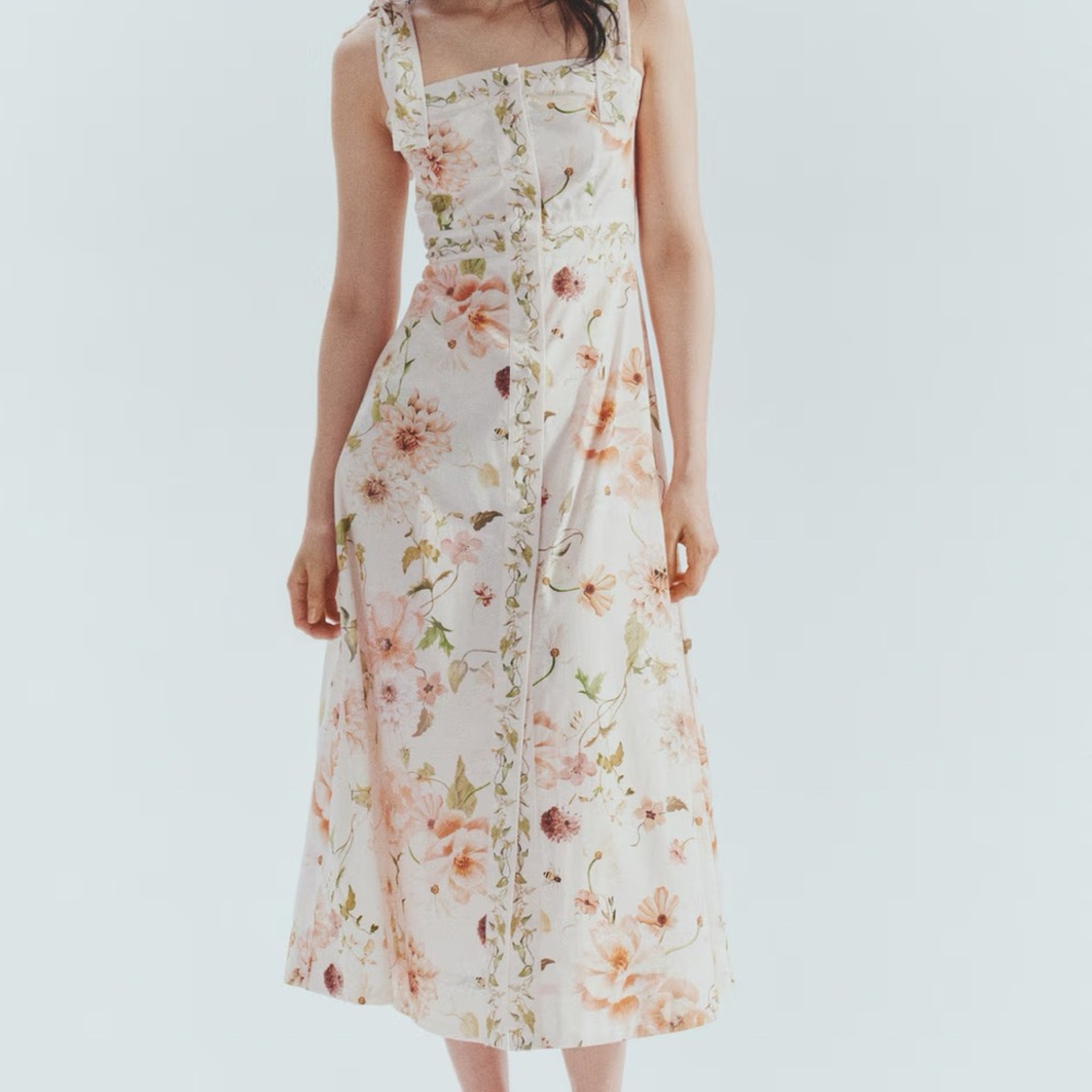 H&M Tie-Strap Cotton Dress